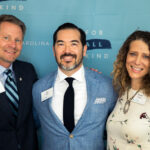 Chancellor Kevin Guskiewicz, then dean of the College (left), celebrated Alex Yong and Wendi Sturgis’ gift at Carolina’s campaign kickoff in October 2018. The couple’s support benefits scholarships, the Writing and Learning Center and diversity initiatives in the department of computer science. (photo by Jafar Fallahi)