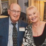 Lois Lovelace Duke (right) at a 2018 reception at the president’s house, University of South Carolina.