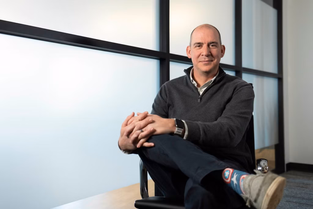 Jason P. Mihalik, a professor in the department of exercise and sport science and director of the Matthew Gfeller Center, helps veterans and first responders as chief executive officer of the THRIVE Program (photo by Jeyhoun Allebaugh/UNC-Chapel Hill).