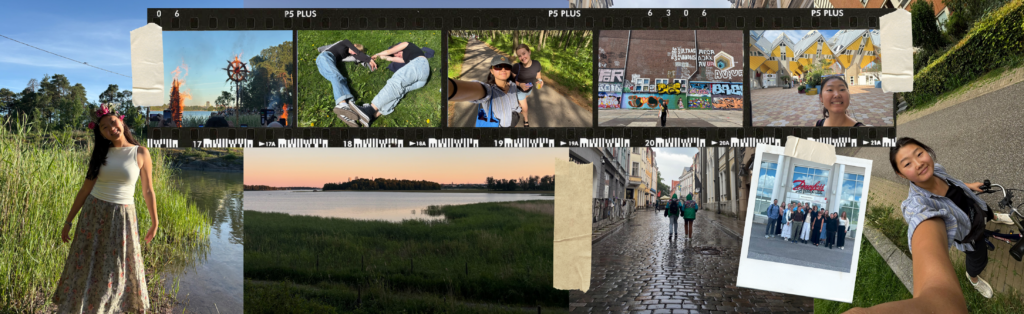 A collage of images from Janelle's study abroad.